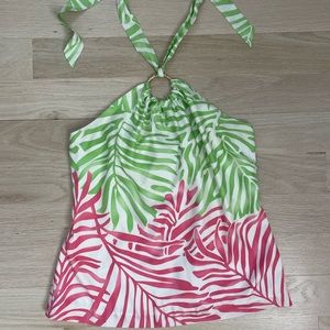 Vineyard Vines Scarf Top Palm watercolor